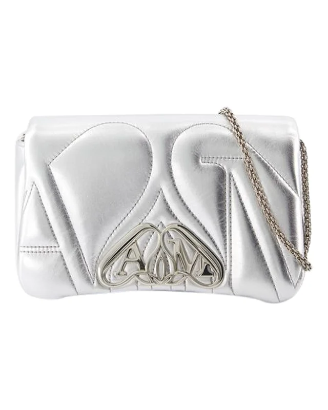 The Mini Seal Crossbody - Alexander McQueen - Metal - Silver