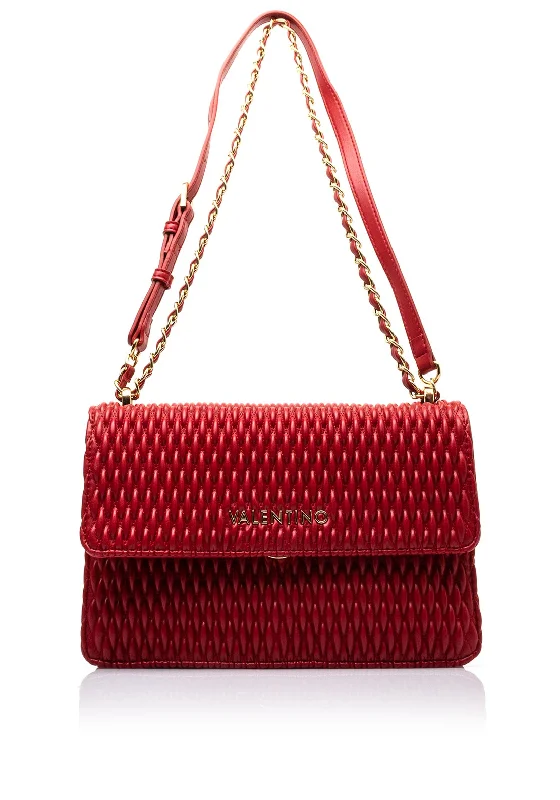 Valentino Frequency Textured Shoulder Bag, Red