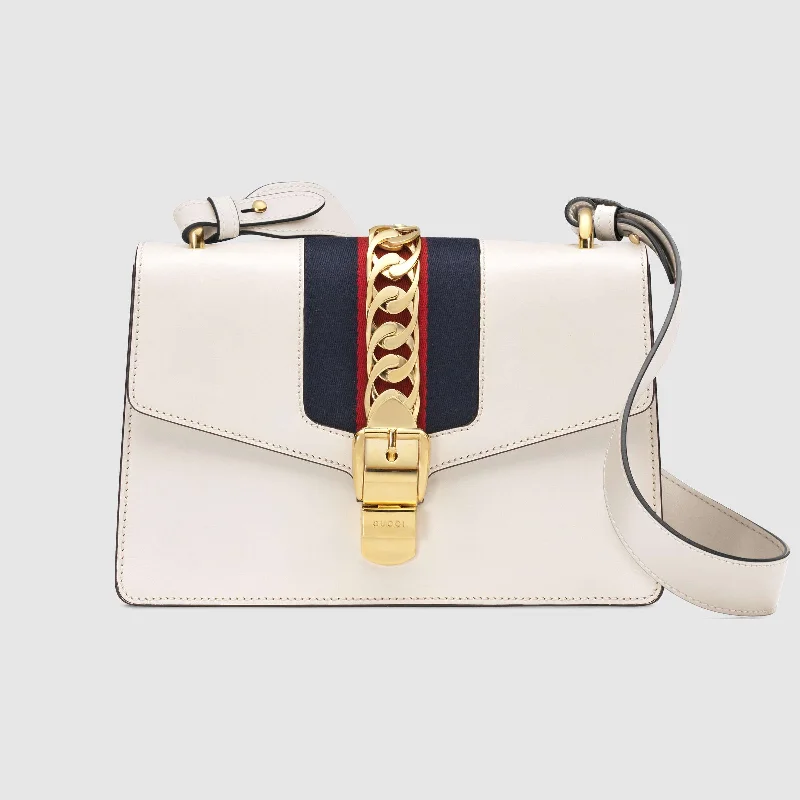 Gucci Sylvie Mini Leather Chain Shoulder Bag