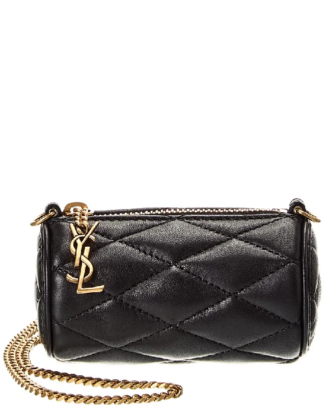 Saint Laurent Micro Sade Tube Leather Crossbody