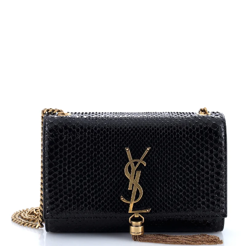 Classic Monogram Tassel Crossbody Bag Python Medium