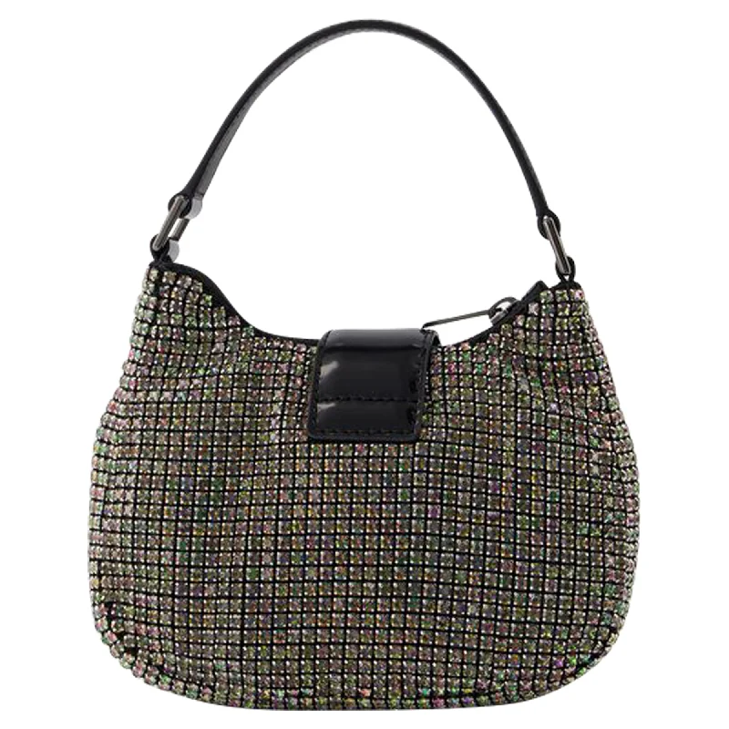 Rhinestone Crescent Shoulder Bag - SELF PORTRAIT - Synthetic - Multi