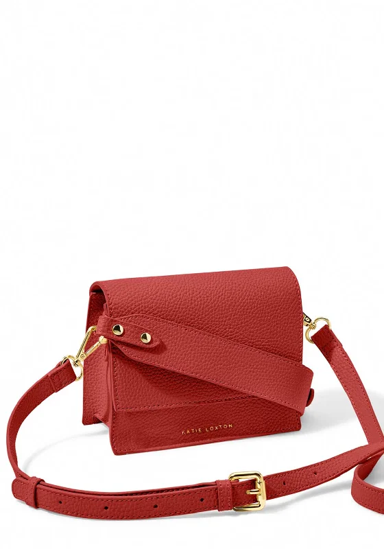 Katie Loxton Orla Structured Mini Crossbody Bag, Red