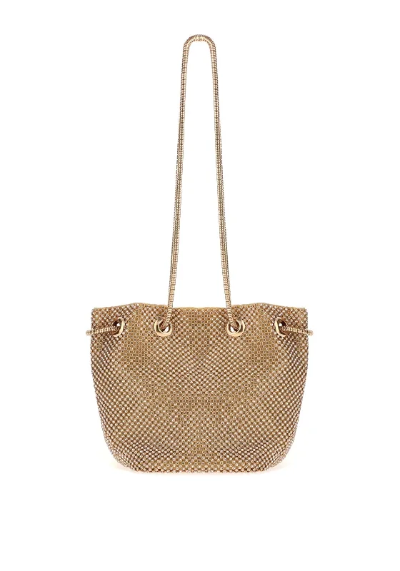 Zen Collection Diamante Bucket Bag, Gold