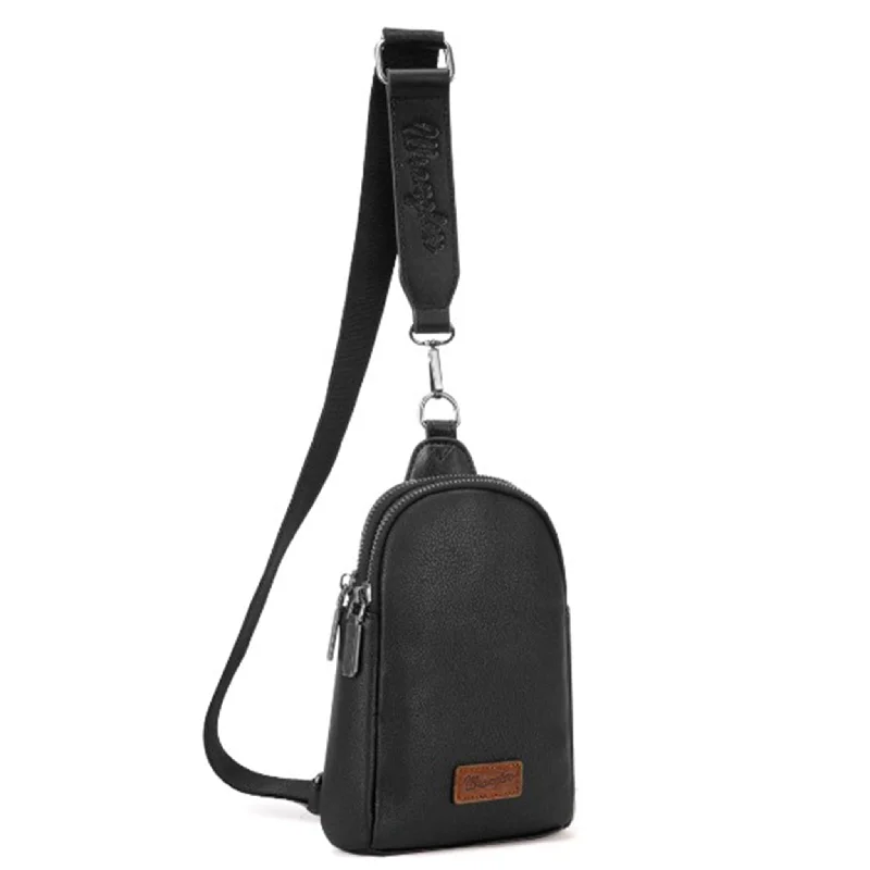 Wrangler Black Crossbody Sling Bag