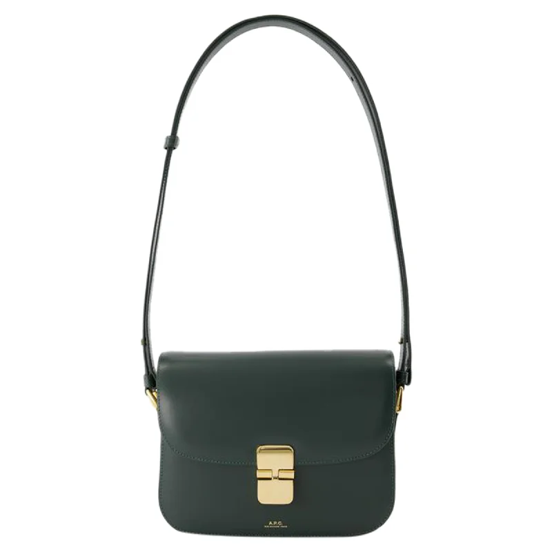 Grace Small Crossbody - A.P.C. - Leather - Dark Green