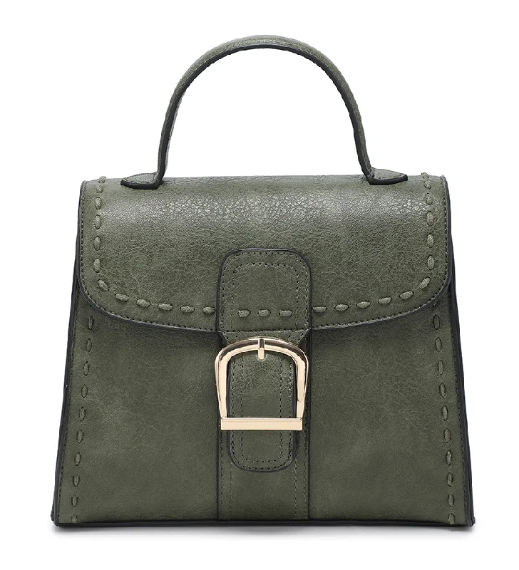 Juliet Satchel Style Handbag - Green