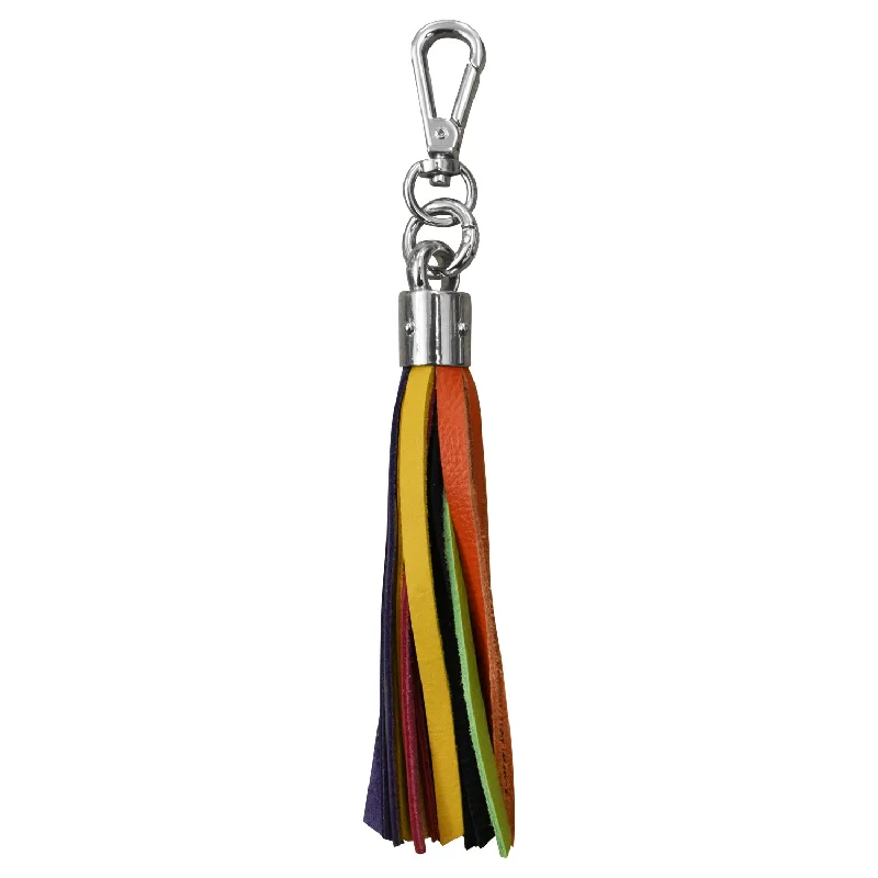 6 INCH LEATHER TASSEL KEYCHAIN