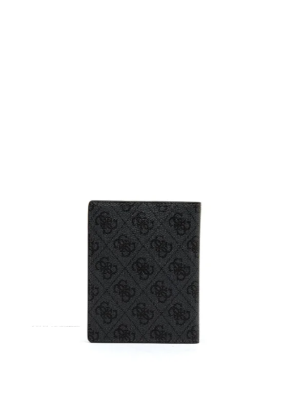 Guess 4G Logo Passport Holder, Coal