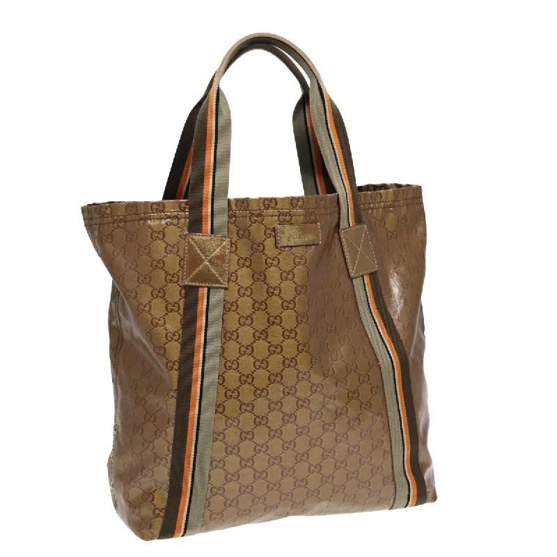 Gucci Gg Canvas  Canvas Tote Bag (Pre-Owned)