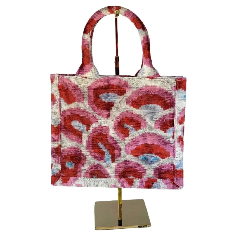 Mini Harper Tote Bag In Pink/blue