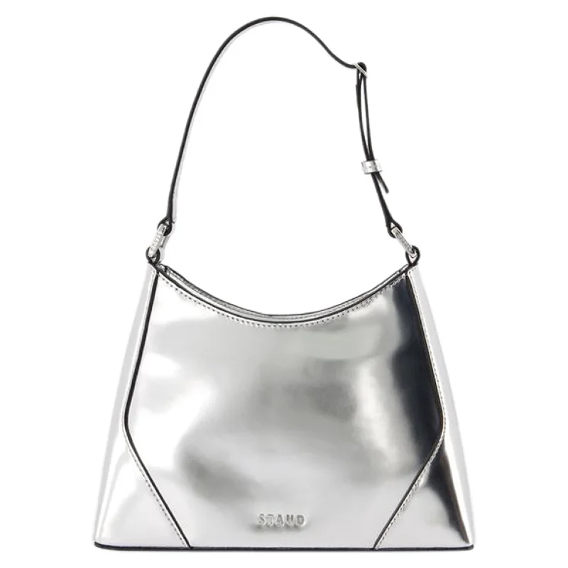 Linda Shoulder Bag - Staud - Leather - Silver