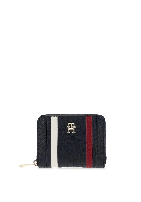 Tommy Hilfiger Signature Monogram Medium Zip-Around Wallet, Space Blue