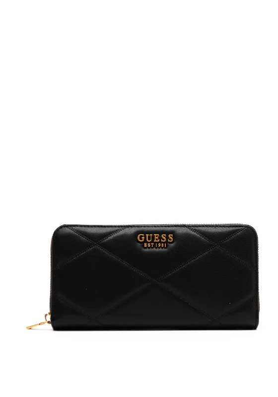 Guess Cilian SLG Quilted Wallet, Black