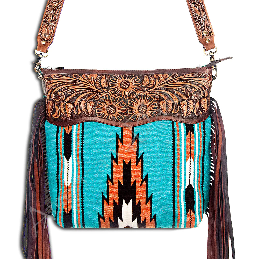 American Darling Aztec Blanket Fringe Purse