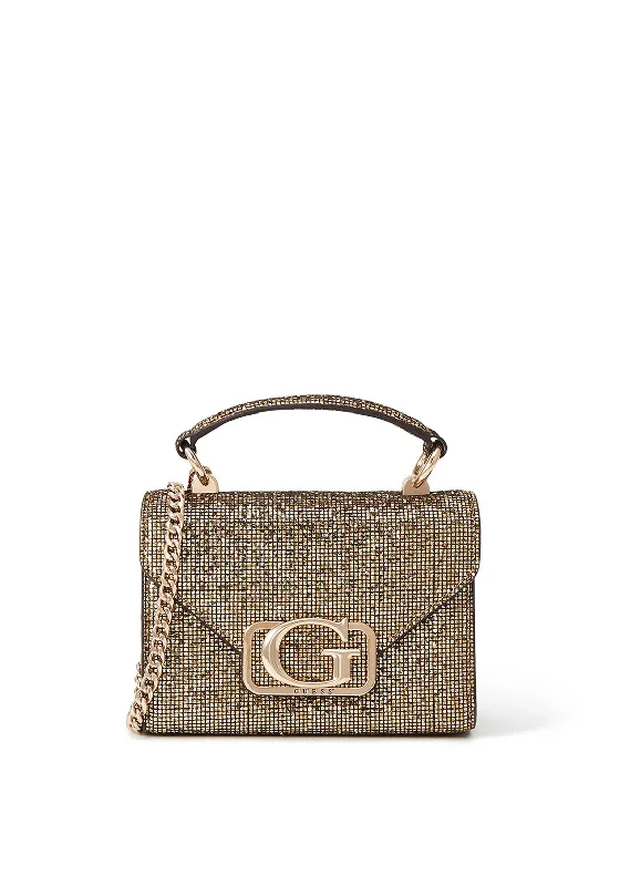 Guess Zalina Mini Crossbody Bag, Gold