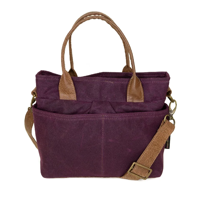 Sarah Premier: Eggplant Waxed Canvas