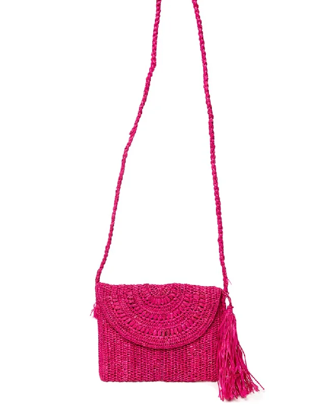 Mar Y Sol Naomi Raffia Shoulder Bag