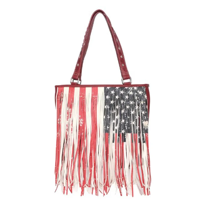 Wrangler Red, White, & Blue Fringe Purse