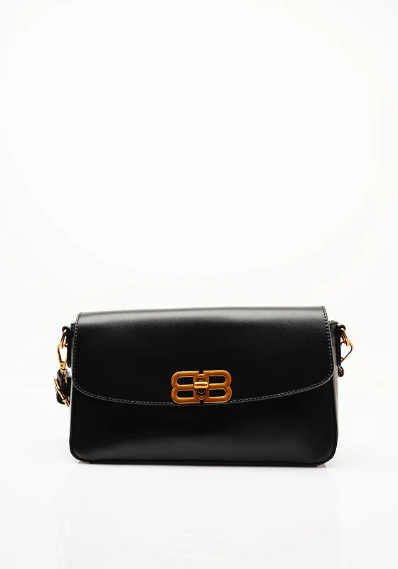 Zen Collection Rectangular Crossbody Bag, Black