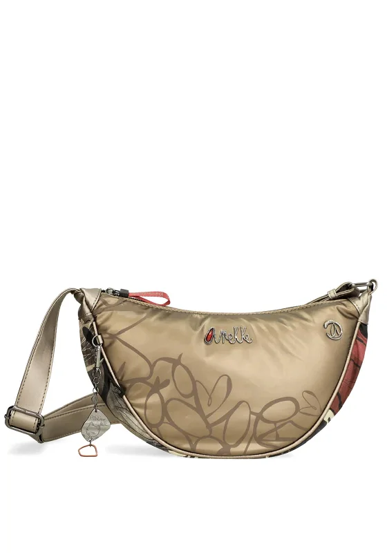 Anekke Metallic Crossbody Bag, Bronze Multi