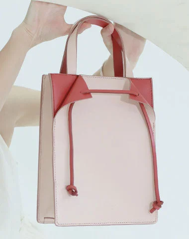 Stylish Pink Leather Womens Handbag Work Bag Purse Shoulder Bag for Women