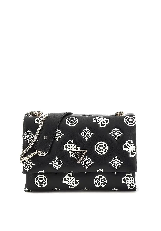 Guess Deesa Peony 4G Logo Crossbody Bag, Black