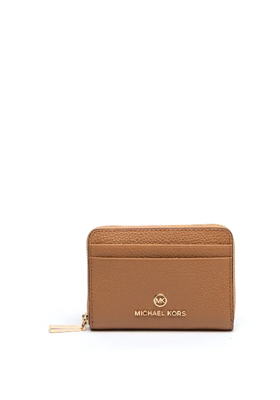 MICHAEL Michael Kors Jet Set Small Coin Wallet, Pale Peanut