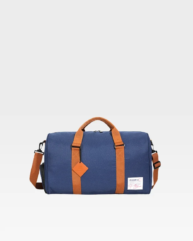 Nylon Travel Bag in Navy Blue