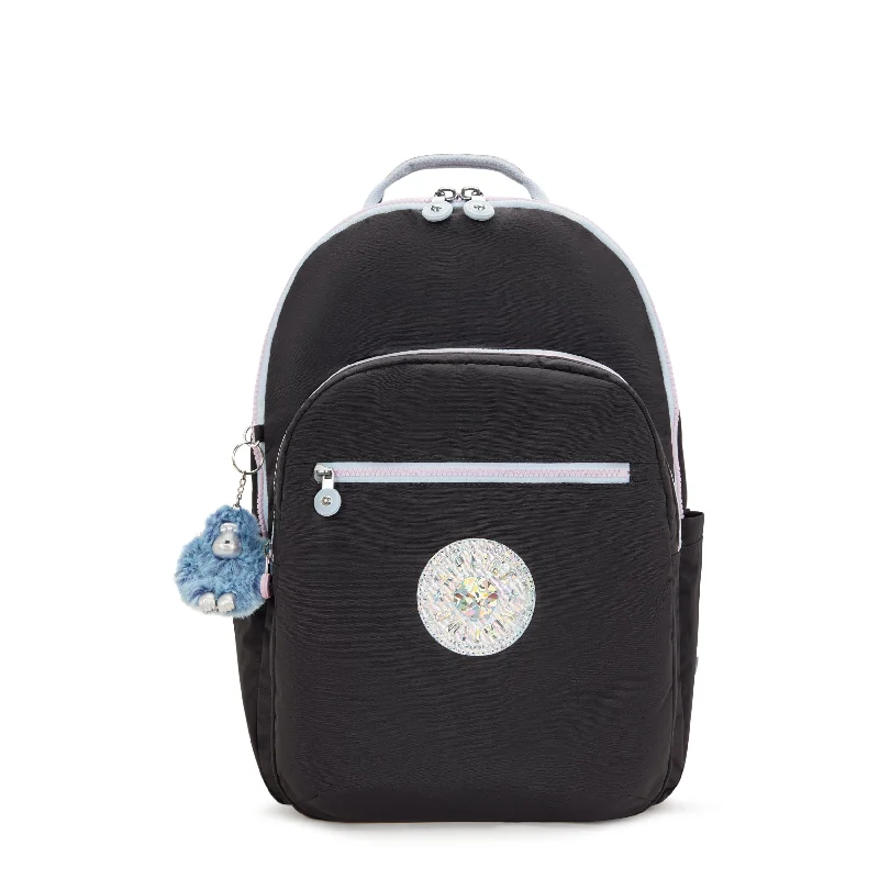 Kipling Seoul Large 15" Laptop Backpack - True Black Mix