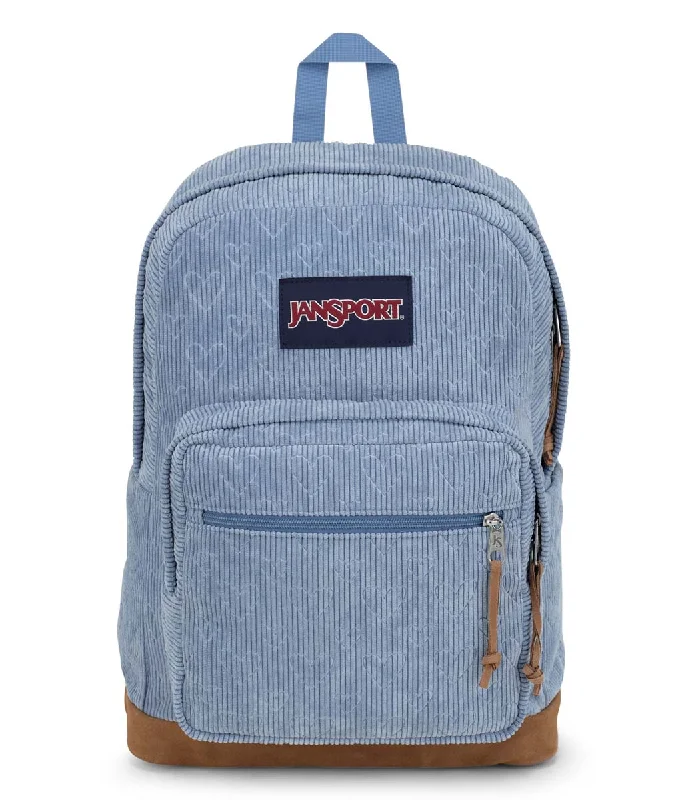 JanSport Right Pack Expressions - Embossed  Hearts Blue