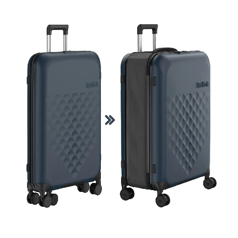 Rollink Flex 360° Large Checked 4 Wheel Collapsible Luggage