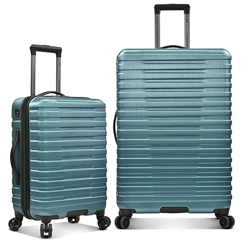 U.S. Traveler Boren Hardside Spinner Luggage With Aluminum Handle, 2-Piece Set