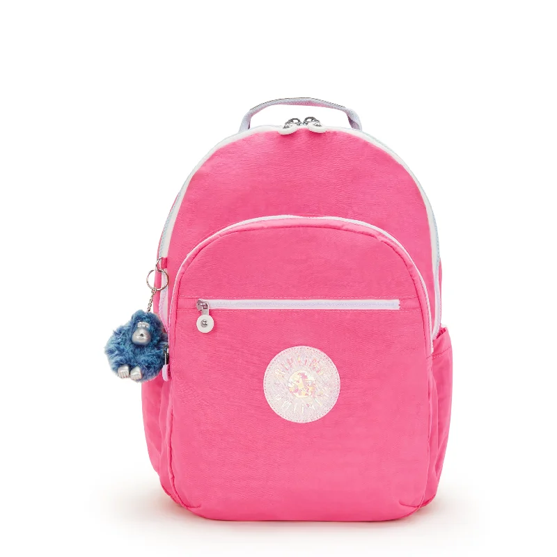 Kipling Seoul Large 15" Laptop Backpack - Happy Pink Mix