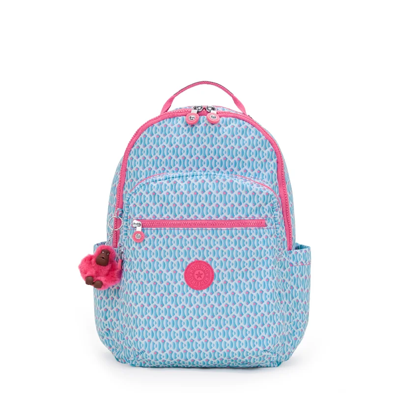 Kipling Seoul Large Printed 15" Laptop Backpack - Dreamy Geo C