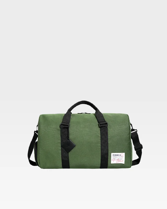 Nylon Travel Bag in Olive Green